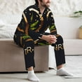 thumbnail image 7 of Xecao 2025 And Merry Christmas Print Pajamas Set Mens Pajamas Long Sleeve Loungewear Two-Piece Sleepwear Button-Down Pjs Set,2PJS-XX-Large, 7 of 7