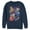 Navy Blue, variant on Men's Lost Gods Xmas Cats in Space  Sweatshirt Black Medium
