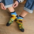 thumbnail image 3 of Pofeuu Sky Golden Sunflower Field B Print 30cm Socks, Adult Running Hiking Socks for Youth and Adult, 3 of 7