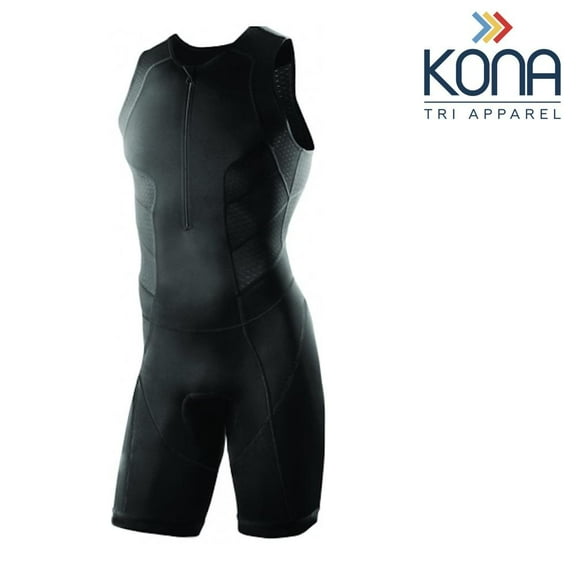Men’s Triathlon Race Suit - Black, From Kona Triathlon Apparel