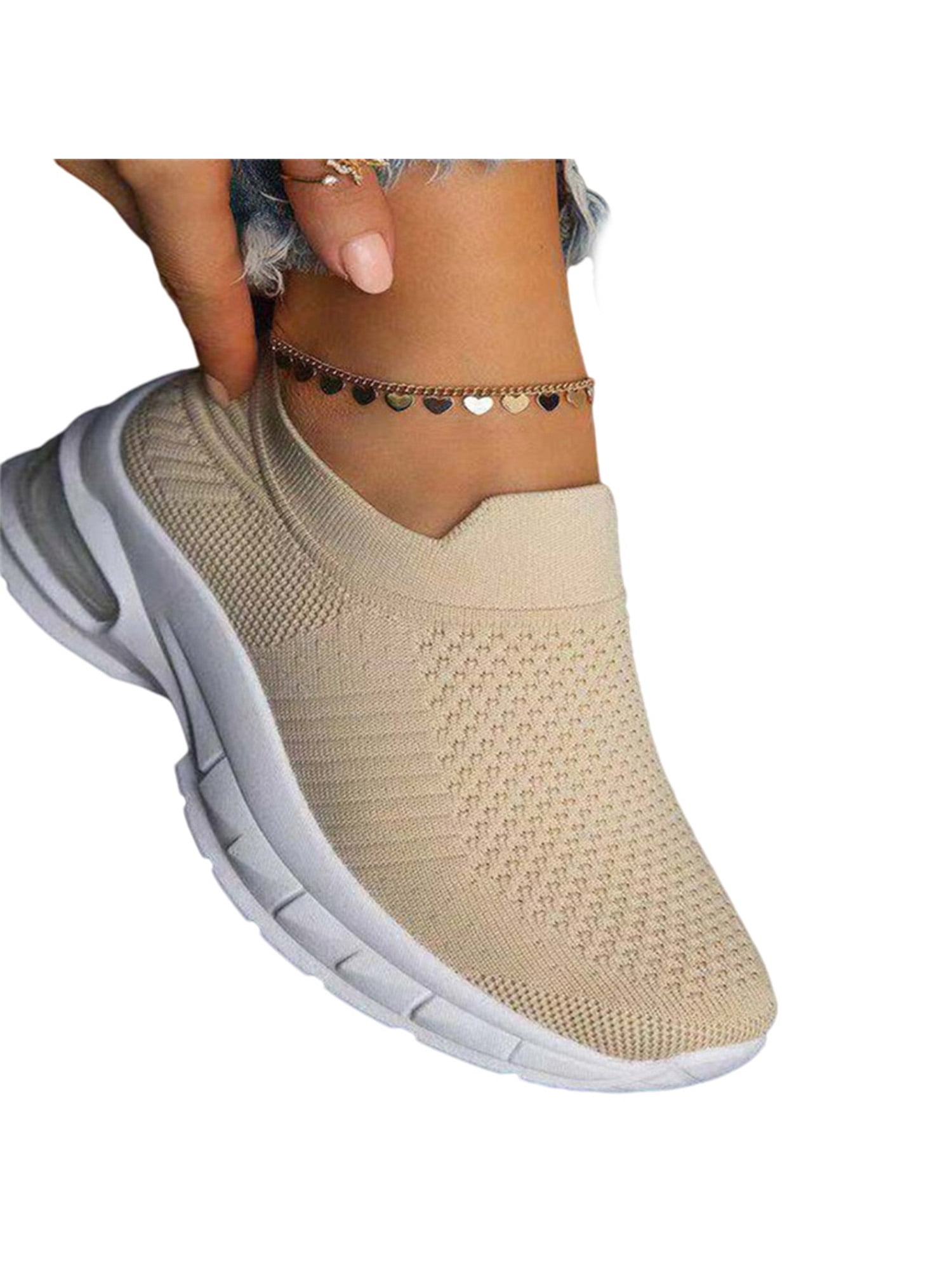 womens black sock trainers