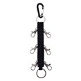 thumbnail image 5 of VORCOOL 1Pc Sturdy Black Paracord Keychain with Metal Carabiner for Secure Carry, 5 of 5