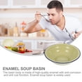 thumbnail image 5 of FUEENIRVA 2Pcs Green Enamel Basin Vintage Style Food Storage Bowl for Kitchen Use, 5 of 6