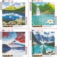 thumbnail image 2 of Diamond Art Painting Kits 5D DIY 4 pack Seasons Landscape For Adults and Children Home Wall Decor Gift Gemstone Art Stress-relieving Hands-on Skill( 11.8*11.8inch), 2 of 5