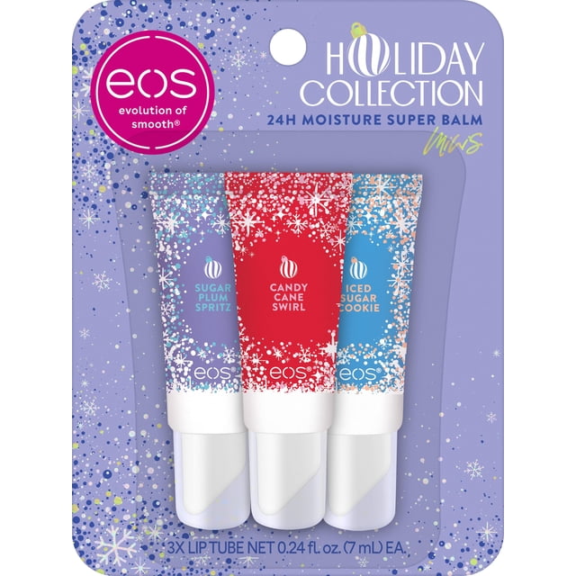 Bálsamo labial eos 3 unidades de 7 ml Edición Navideña