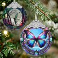 thumbnail image 4 of Adorno navideño Jocidea con forma de mariposa de cristal, 7,5 x 9 cm, 4 of 6