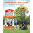 thumbnail image 4 of KFFKFF Adjustable Volleyball Training Equipment with Portable Net, Cart, Wheels, and Carrying Bag for Indoor and Outdoor Practice, Ideal for Serving, Spiking, and Setting, 4 of 9