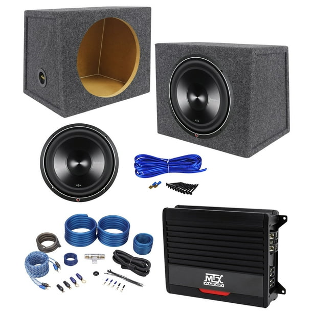 Rockford Fosgate P3D412 12" 600W Car Subwoofer+Sealed Box+MTX