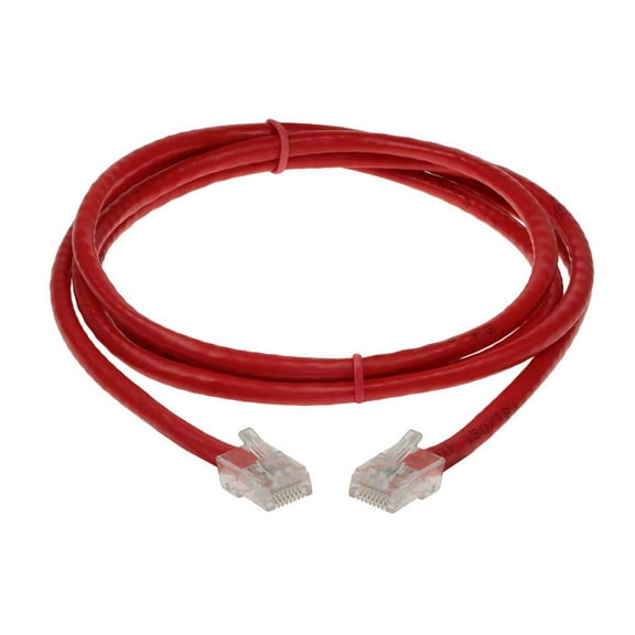 SF Cable Cat6 UTP Non-Booted Ethernet Cable, 100 feet - Red