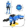 thumbnail image 3 of DMH Mini Force Super Dinosaur Power Series Transformation Toys Action Figures MiniForce X Simulation Animal Dinosaur Deformation Toy - W, 3 of 5