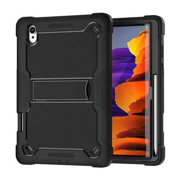 For Samsung Tab S11 11inch Tough Tablet Strong Kickstand Hybrid Case Cover - Black