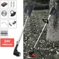 thumbnail image 4 of Paddsun Electric Weed Eater Lawn Edger Cordless Grass String Trimmer Cutter 24V &Battery, 4 of 17