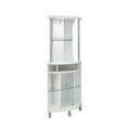 thumbnail image 3 of Gramercy Way Corner Bar Cabinet in White Finish, 3 of 5