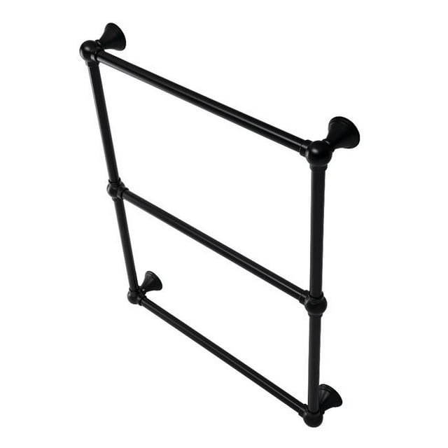 Kingston Brass DTC322419MB 24 in. Maximilien Wall Mount Towel Rack, Matte Black