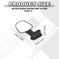 thumbnail image 2 of Uxcell 0.9 Inch USB Type C Dust Plug, 20 Pcs Anti Dust Plug Cover Female End for Port Device, Black/Clear, 2 of 6