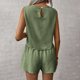 thumbnail image 3 of MKLEKYY Pantalones Cortos Deportivos Mujer Conjunto De Dos Piezas De Top Y Pantalones Cortos De Color Sólido Para Mujer, 3 of 4