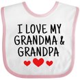 thumbnail image 3 of Inktastic I Love My Grandma and Grandpa Boys or Girls Baby Bib, 3 of 4
