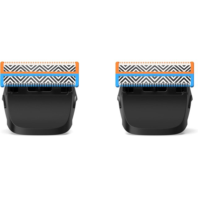 PIXRAZZ Têtes de Rechange – Lot de 2 Lames Authentiques pour Rasoir Électrique PIXRAZZ P1, Acier Inoxydable Durable pour Barbe, Corps et Toilettage Bikini
