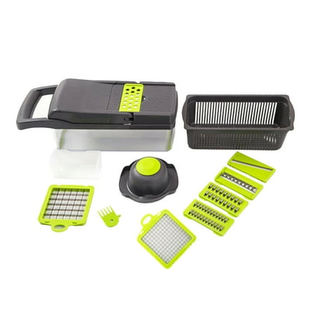 

TureClos Multifunctional Vegetable Slicer Kit Potato Grater Salad Fruit Peeler Dicer Chopper Kitchen Gadgets