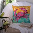 thumbnail image 3 of Carolines Treasures VHA3028PW1414 Coastal Pink Crab Fabric Decorative Pillow  14Hx14W multicolor, 3 of 4