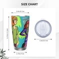 thumbnail image 4 of Lsque Scooby-Doo Pattern 20oz Car Cup with Lid and Straw, Insulated Coffee Cup with Straw Topper, Spill Proof Travel Coffee Mug, Stainless Steel Tumble, 4 of 8