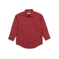 thumbnail image 4 of Leveret Kids & Toddler Boys Long Sleeve Uniform Cotton Dress Shirt Variety of Colors (Size 2-14 Years) (Maroon, 4 Years), 4 of 4