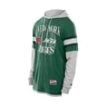 thumbnail image 2 of Men's New Era Green New York Jets Twofer Layered Long Sleeve Hoodie T-Shirt, 2 of 5
