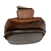 Patricia Nash Marisol Leather Crossbody Sling Travel Bag Signature Map Print