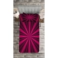 thumbnail image 3 of Ambesonne Hot Pink Quilted Bedspread Set 2 Pcs, Starburst Futuristic, Twin Size, Pink Fuchsia Purple, 3 of 3