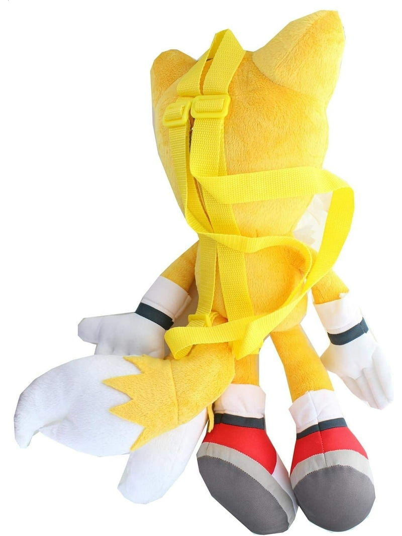 ソニック　イエロー　ぬいぐるみ　リュック Accessory Innovations 18 Inch Sonic Yellow Tails Plush Backpack