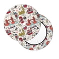 thumbnail image 2 of KLL London Landmark1 Round Bar Chair Cushion Cover 12 inch ,Bar Stool Protector with Elastic, Soft Washable, 2 of 6