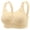 Beige, variant on Womens Wireless Minimizer Bra Comfort Full Coverage Plus Size T-Shirt Bra Nylon Spandex 36-46 BC Gray,Size M