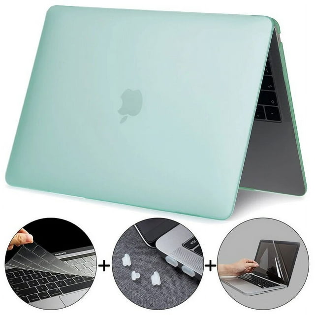 MTT Matte Crystal Case For MacBook Air 13.6 inch Case M2 2022 A2681 with Retina & Touch ID Plastic Crystal Hard Shell Case Cover Matte Mint Green Air 13.6 M2 A2681