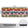 thumbnail image 5 of Kitchen Rugs Sets Of 2,Pioneer Flower Floral Print Pattern Anti Fatigue Kitchen Mat Rugs Non Slip Washable,Decorative Kitchen Floor Mats for Kitchen,Sink,Laundry,17"x47"+17"x47", 5 of 5