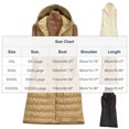thumbnail image 2 of Roncen Women's Casual Sleeveless Quilted Vest - Loose Fit Mid-Length Winter Coat with Thick Padding - Solid Color Outerwear for Warm Layering and Stylish Comfort, 2 of 5