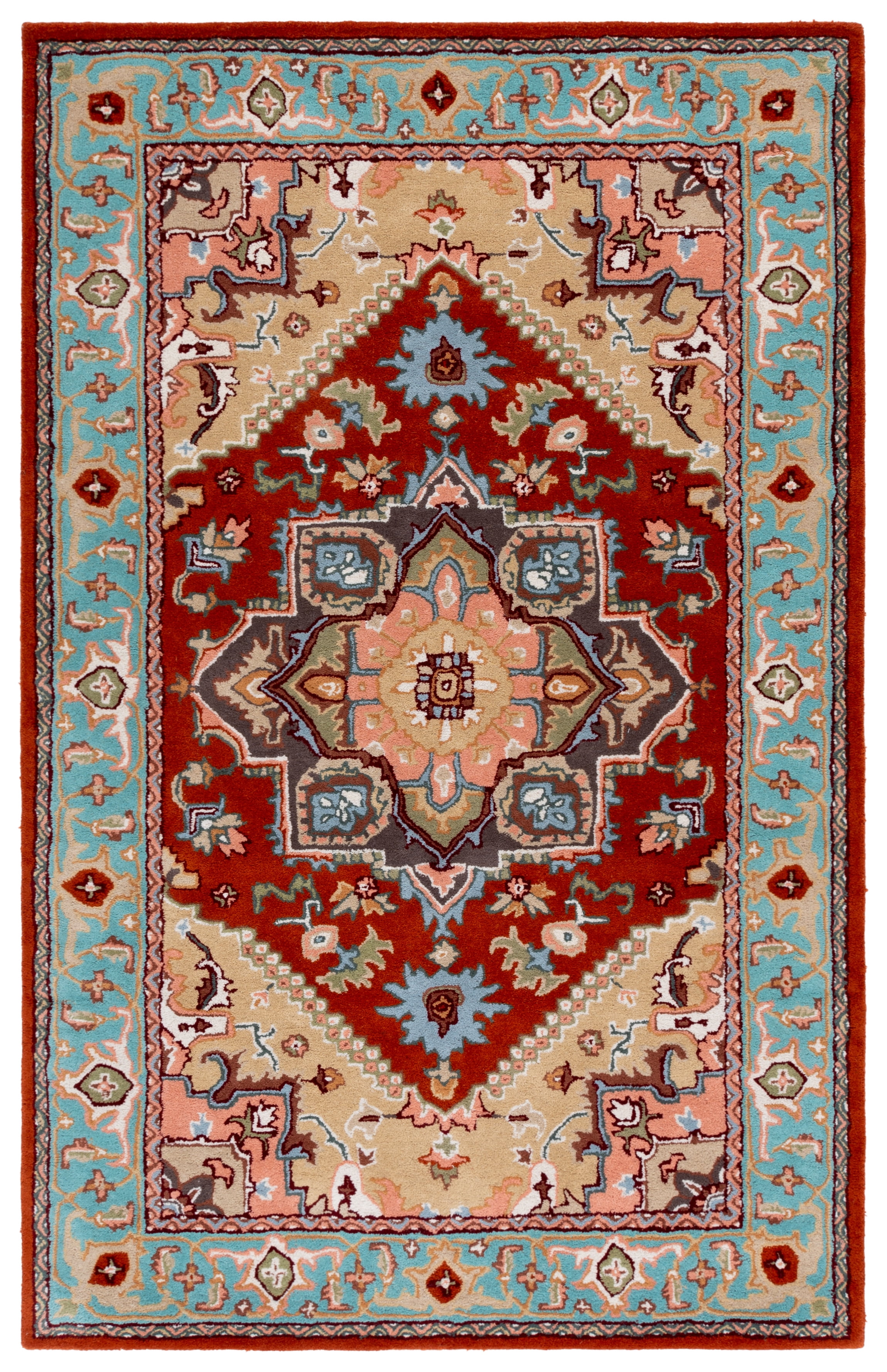 Safavieh Heritage York Oriental Wool Area Rug, Red/Blue, 6' x 9'