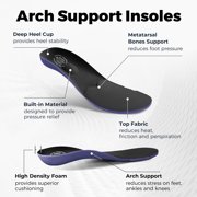 FitVille Extra Wide Mens Walking Shoes with Arch Support Comfort Sneakers for Men