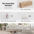 thumbnail image 4 of Novilla Modular Sectional Sofa, Modern Cloud Sectional Couch with Smarts Coil™ Support, Upholstered Boneless Couch for Living Room Apartments Bedroom, No Assembly Required (Middle Seat), 4 of 11