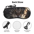 thumbnail image 3 of Sikiie Pilot Cat In Vintage Plane Sunglasses Soft Case Neoprene Zipper Eyeglass Case, Zipper Portable Spectacle Cases for Men Women, 3 of 6