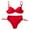 Red, variant on Cathalem Women Swimsuits Womens High Waisted Bikini Sets Drawstring Tummy Control Swimsuits Tie Back Bathing Suit (Red,XL)