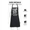 thumbnail image 2 of Funny Aprons Black Kitchen Chef Apron, 2 Pockets Adjustable Neck Strap, for Cooking Baking BBQ Birthday Gifts, 2 of 6