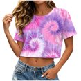 thumbnail image 3 of Women's T Shirt Short Sleeves Cool Street Comfy Casual Vacation Clothes, 3 of 9