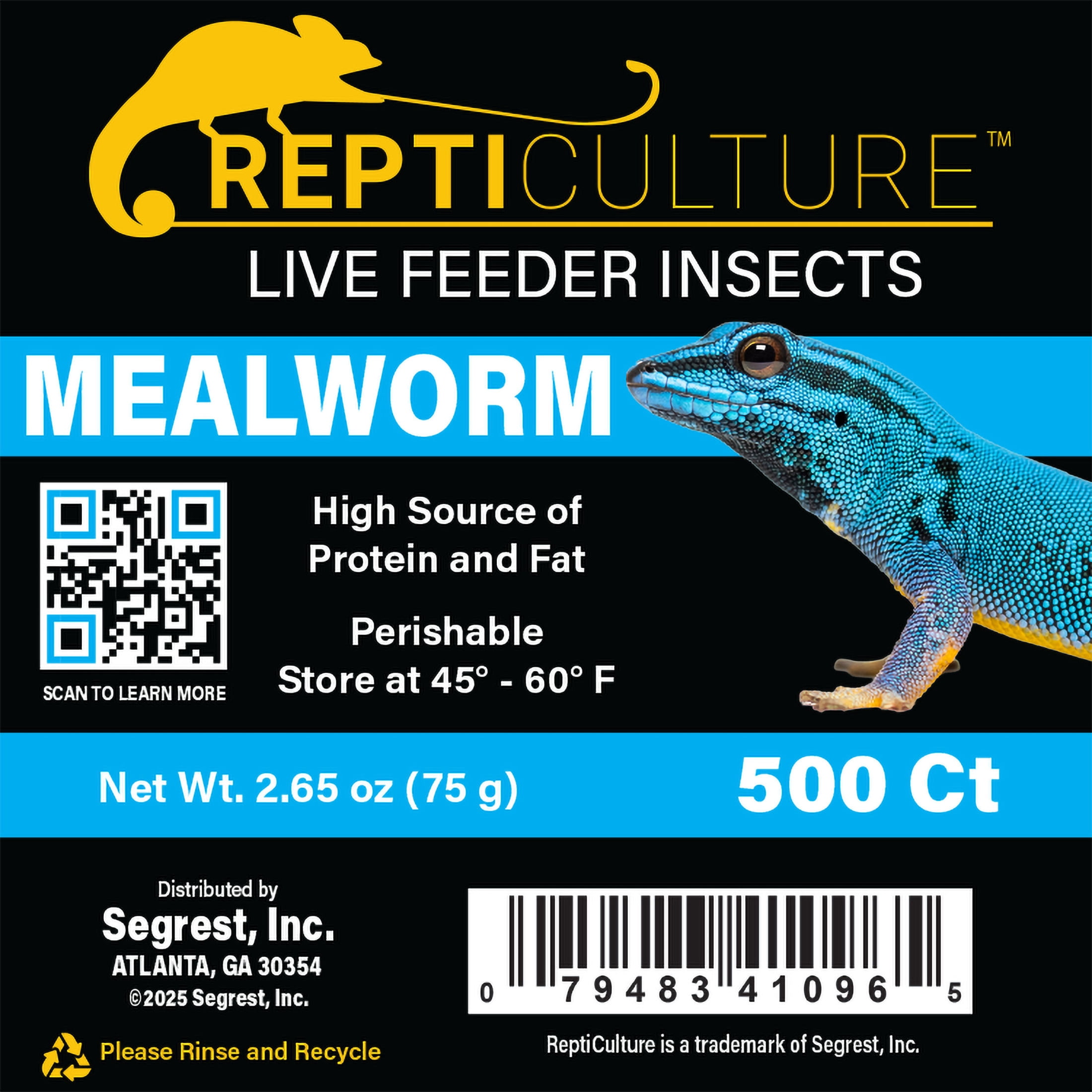 ReptiCulture Mealworm 500 ct