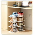 thumbnail image 2 of Topboutique 5-Layers Folding Shoe Cabinet,Folding Simple Multi-Layer Shoe Rack, Adjustable Shoe Rack Home Balcony Flower Rack Living Room Storage Rack for Dormitory Bedroom,Orange, 2 of 7