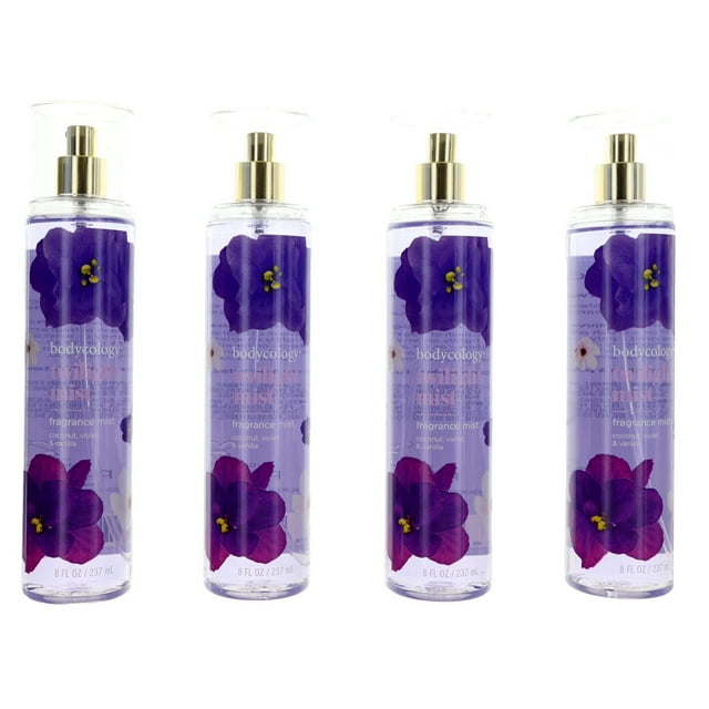 Fragrance Mist Bodycology Twilight Mist 240 ml, paquete de 4 unidades, para mujer