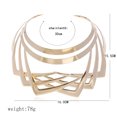 thumbnail image 4 of Gargantilla de aleación, Collar corto llamativo Simple, Collar tipo gargantilla, babero, joyería de disfraz a la moda, regalo, 4 of 4