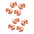 thumbnail image 4 of Kokiya 8 Pieces Dollhouse Door Knobs Doll House Accessories Metal Ornament Simple red bronze, 4 of 9
