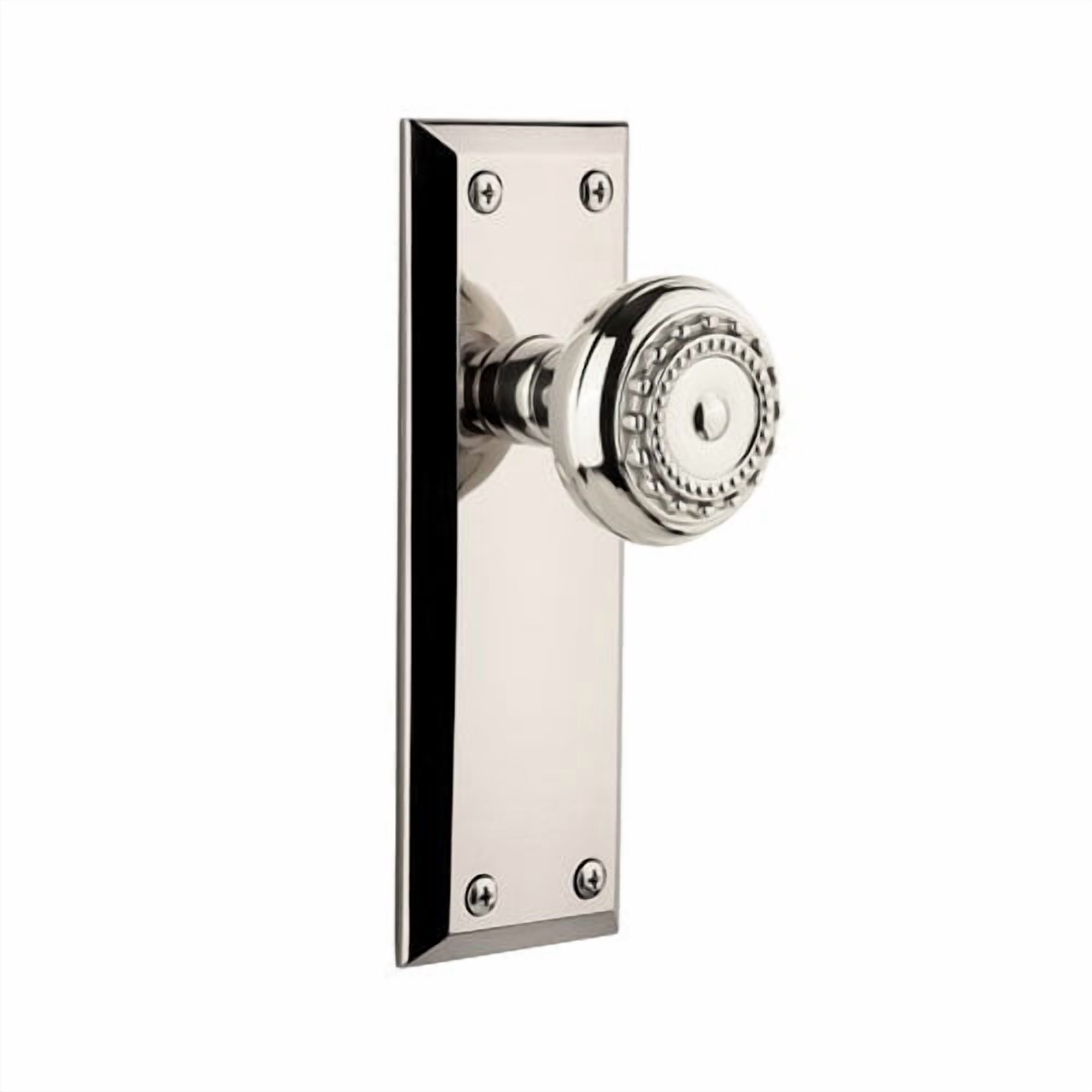 Grandeur Parthenon Door Knob with Fifth Avenue Plate