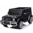 thumbnail image 3 of VOLTZ TOYS 24V 2-Seater 4WD Ride on Car for Kids, Mercedes-Benz AMG G63 with Remote, LED Lighting, Leather Seats, EVA Tires ans MP3 with Bluetooth, Licensed Model (Black), 3 of 7