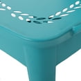 thumbnail image 6 of GDF Studio Coronad Outdoor Iron 3 Piece Bistro Set, Matte Teal, 6 of 13
